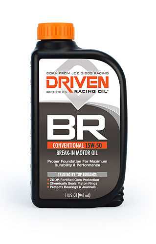 Olio da corsa Driven/ Joe Gibbs, 00106 Olio Driven Racing/ Olio per rodaggio Joe Gibbs utilizzato per fornire