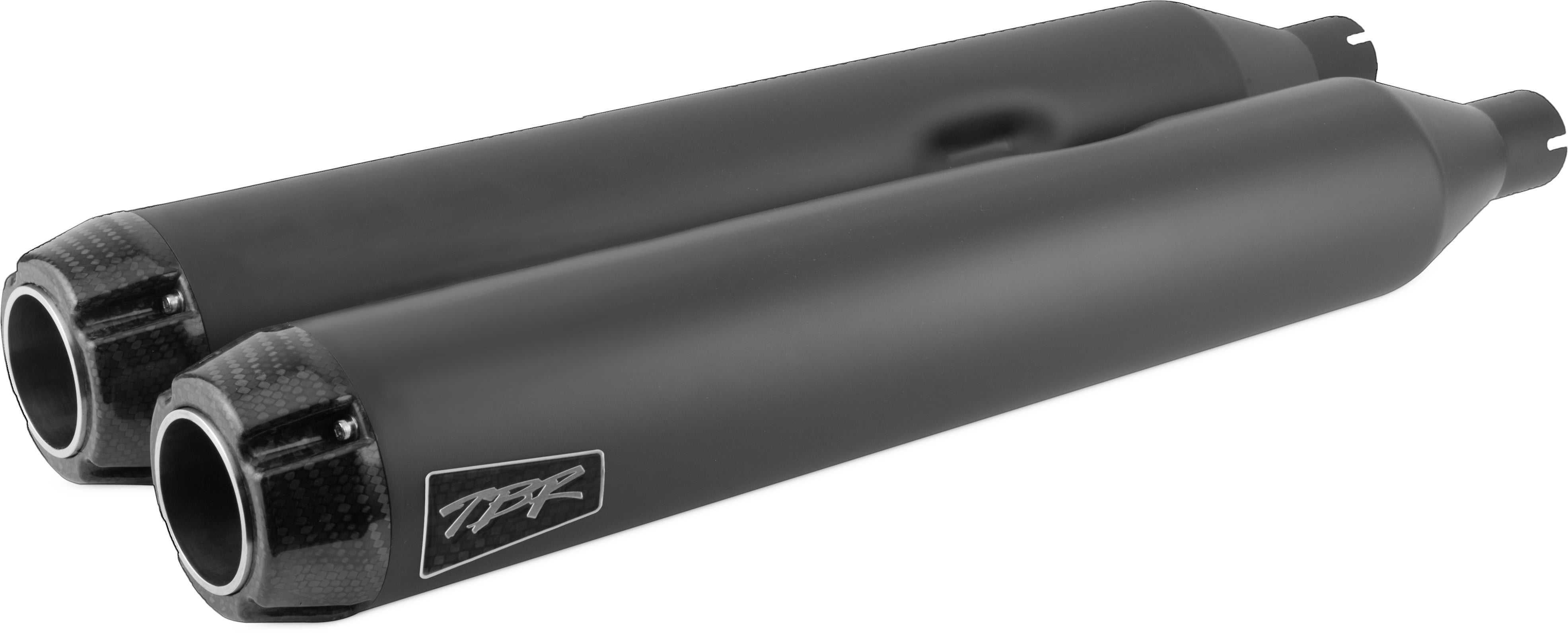 TBR, 005-4550499D-B Comp S Slip On Touring M8 nero con fondello in carbonio