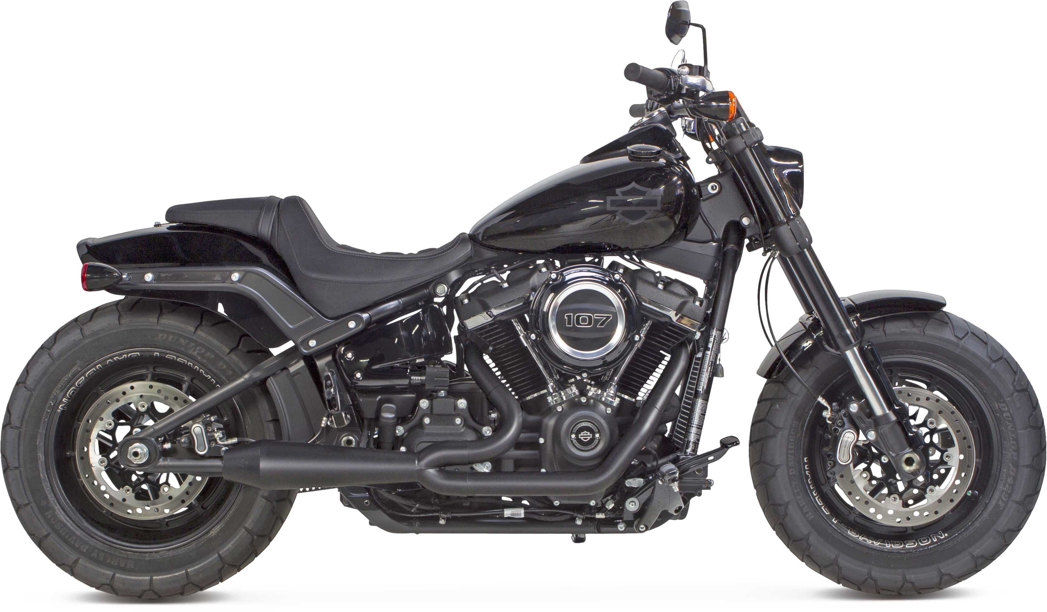 TBR, 005-4970199-B Scarico Comp S 2in1 Softail Gen 2 Nero