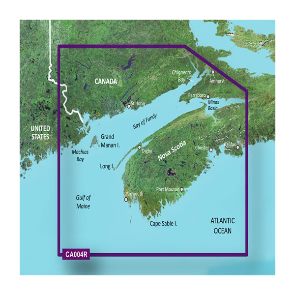 Garmin Carto, 010-C0690-00 Garmin Carto G3V Vca004R - Baia di Fundy