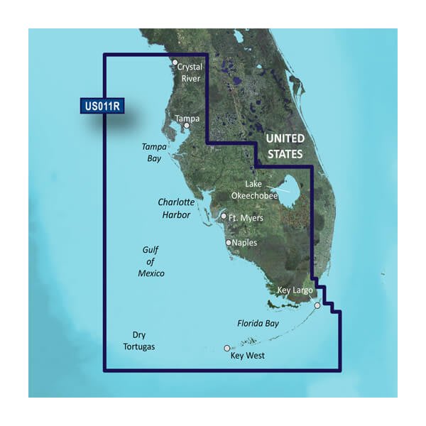 Garmin Carto, 010-C0712-00 Garmin Carto G3V Vus011R - Florida sud-occidentale