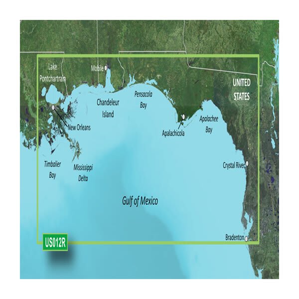 Garmin Carto, 010-C0713-00 Garmin Carto G3V Vus012R - Tampa-New Orleans