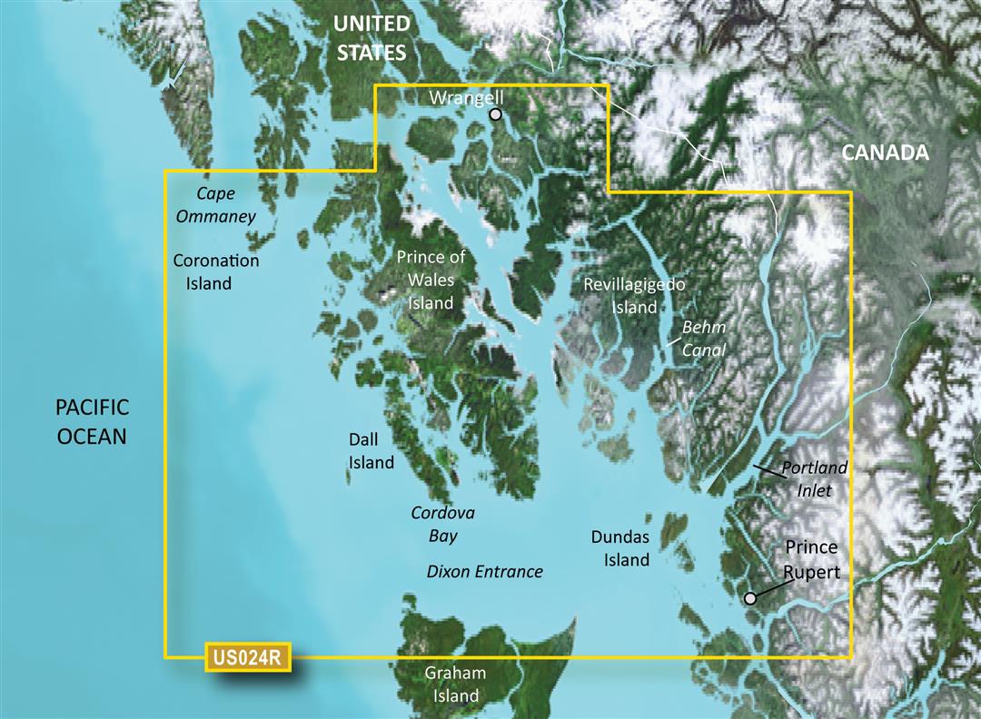 Garmin Carto, 010-C0725-00 Garmin Carto G3V Vus024R - Wrangell-Dixon Entran