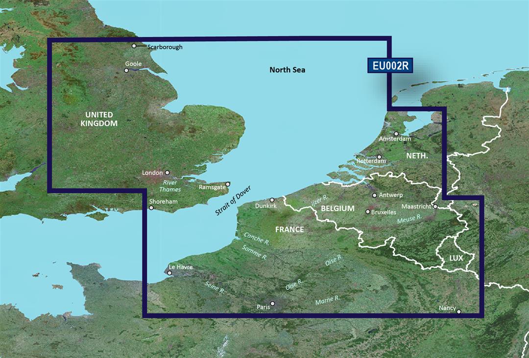 Garmin Carto, 010-C0761-00 Garmin Carto G3V Veu002R - Se Inghilterra-Belux Inla