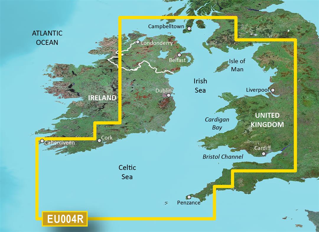 Garmin Carto, 010-C0763-00 Garmin Carto G3V Veu004R - Mare d'Irlanda