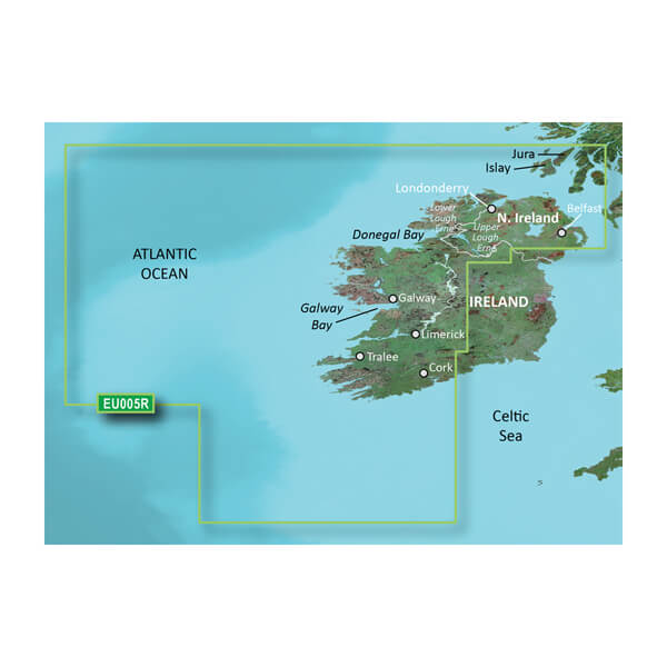 Garmin Carto, 010-C0764-20 Garmin Carto G3 Hxeu005R - Costa occidentale dell'Irlanda