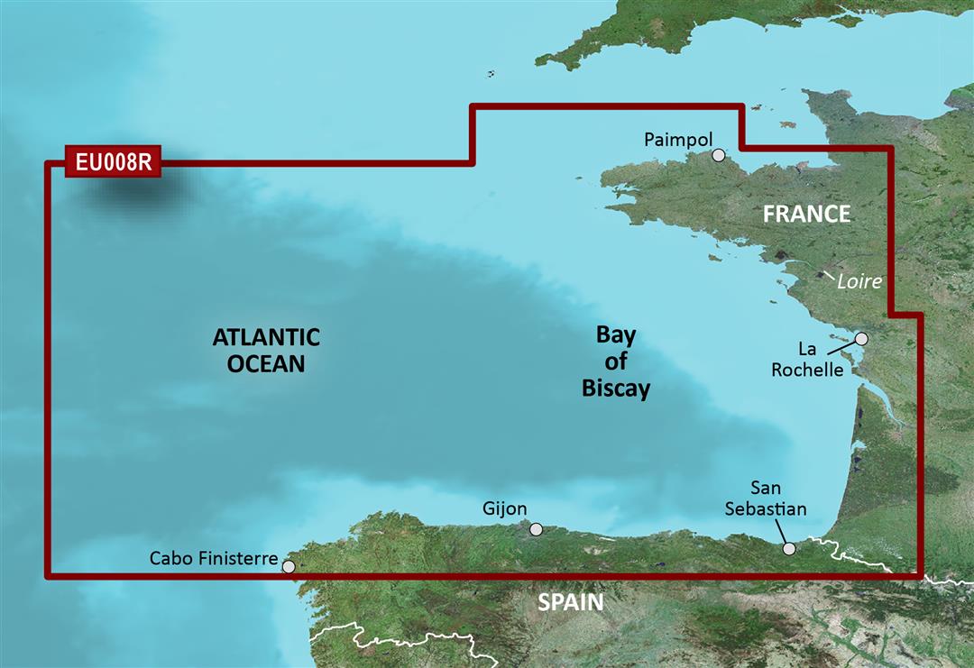 Garmin Carto, 010-C0766-00 Garmin Carto G3V Veu008R - Golfo di Biscaglia