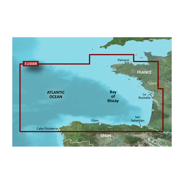 Garmin Carto, 010-C0766-20 Garmin Carto G3 Hxeu008R - Golfo di Biscaglia