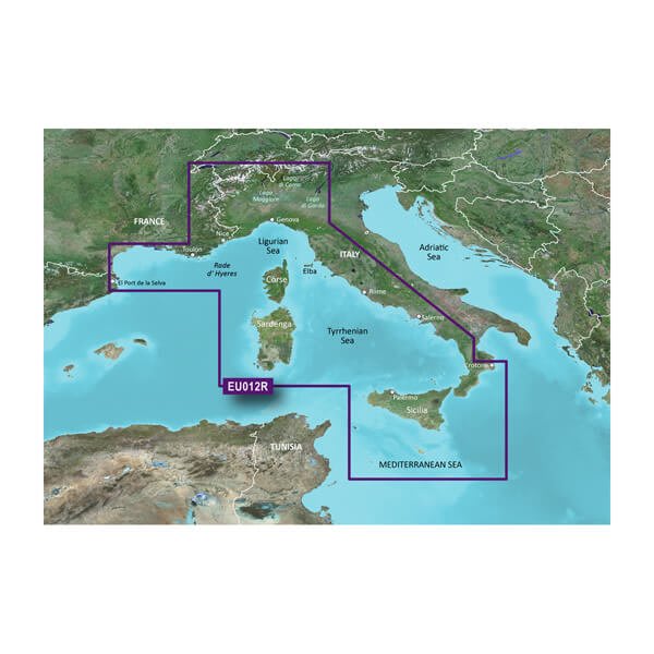 Garmin Carto, 010-C0770-20 Garmin Carto G3 Hxeu012R - Mar Mediterraneo C-W