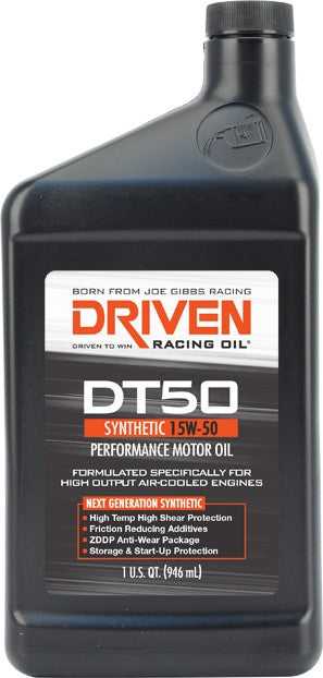 Olio da corsa Driven/ Joe Gibbs, 02806 Olio Driven Racing/Olio Joe Gibbs SAE 15W-50; singolo