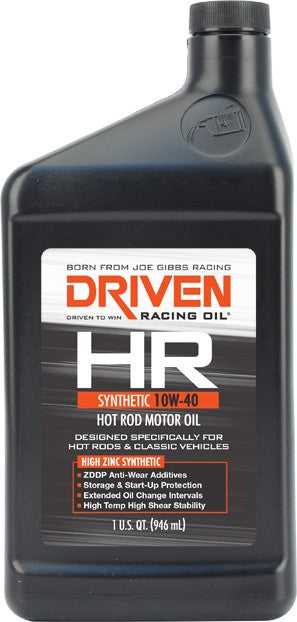 Olio da corsa guidato/ Joe Gibbs, 03906 Olio Driven Racing/Olio Joe Gibbs SAE 10W-40